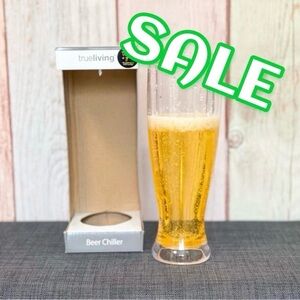 ‼️CLEARANCE SALE‼️ 🆕True Living Beer Beverage Freezable Chiller Drinking Glass